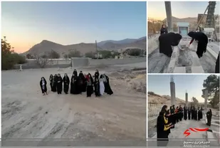 عطر افشانی قبور مطهر شهدا