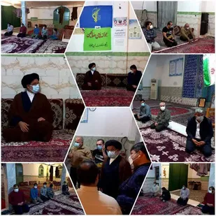 برگزاری نشست و حضور در مساجدمحلات ودیدار با جوانان فعال بسیجی در دهلران