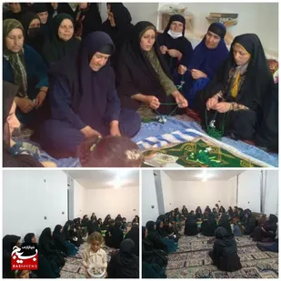 سوگواری شهادت انوار ثلاثه در رده های بسیج اردل