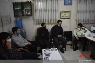 دیدار فرمانده حوزه شهید بهشتی (ره) با پرسنل ناجا