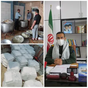 پخت 1000پرس غذا بمناسبت ولادت امیرالمومنین درآغاجاری