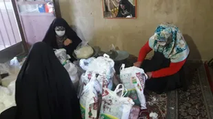تهیه و توزیع ۳۰ بسته معیشتی و ۷۰۰ قرص نان به همت خواهران بسیجی روستای مزج