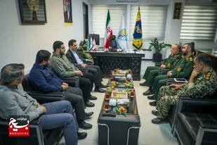 هم&zwnj;افزایی سپاه و فدراسیون والیبال؛ دیدار رئیس فدراسیون والیبال کشور با فرمانده سپاه کربلا