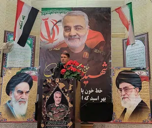 بزرگداشت سالگرد شهادت سردار سلیمانی و یارانش در شهر رویان+ تصاویر