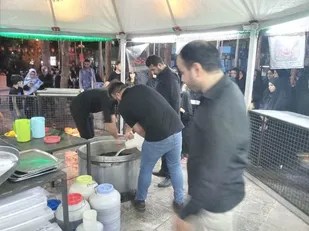 برگزاری موکب گردان ۱۰۵حضرت امام حسین (علیه السلام) برپا شد