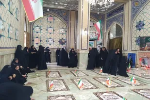 گلباران مزار شهدای لاسجرد؛ ادای احترام مردم به مقام شهیدان