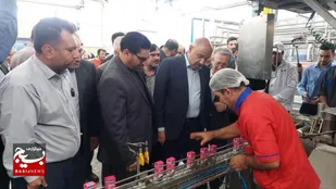 بازدید از شهرک صنعتی قوچان و افتتاح خط تولید لبنیات با حضور وزیر کار
