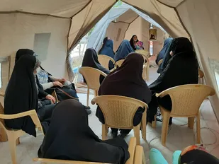 برپایی موکب حجاب و عفاف در دستگرد برخوار