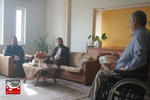 دیدار فرمانده سپاه قدس گیلان با جانبازان