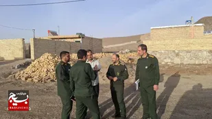 سرکشی فرمانده سپاه ناحیه شاهرود از پایگاه&zwnj;های بسیج بخش بیارجمند+تصاویر