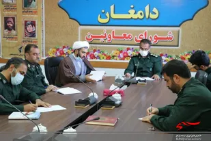 نشست شورای تربیت و تعالی در سپاه ناحیه دامغان برگزار شد