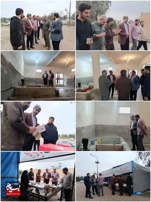 بازدید فرمانده ناحیه مقاومت بسیج اندیمشک از یادمان حوض خون