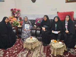 دیدار با مادر شهید علم بیگی و همسر شهید اروجعلی