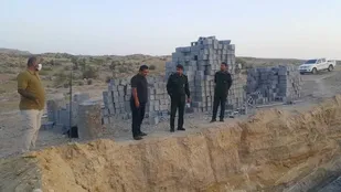 بازدید فرمانده ناحیه پارسیان از پروژه های محرومیت زدایی