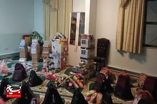 توزیع بسته&zwnj;های نوشت&zwnj;افزار در مدارس شهرستان درگزین