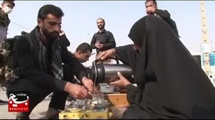 کوچکترین موکب مرز شلمچه +فیلم