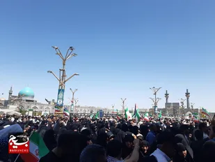 راهپیمایی جمعه خشم و نصر در مشهد؛ خروش مردمی در محکومیت تجاوز به ایران