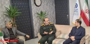 دیدار فرمانده ناحیه مقاومت بسیج بندر ماهشهر با مدیرعامل تاپیکو