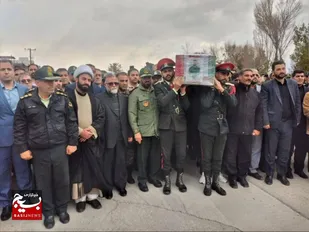 تشییع باشکوه شهید مدافع امنیت، مهران پیری تاج&zwnj;امیر در دلفان