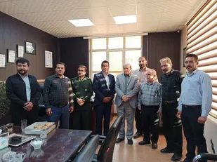 تقدیر و تشکر از فرمانده حوزه دو بسیج از همکاری دهیاری و شرکت موژان در برنامه&zwnj;های پایگاه شهید اسفندیاری باجگاه