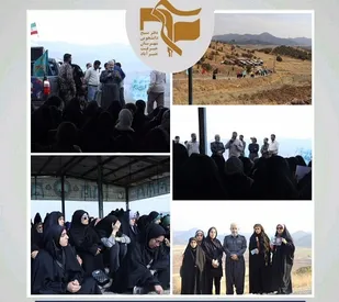 بازدید دانشجویان استان کرمان از یادمان شهدای والفجر 4 در باشماق