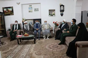 دیدار با خاده معزز شهدا در طبس
