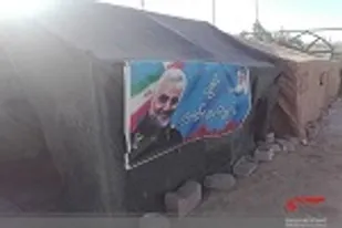برپایی خیمه&zwnj; مقاومت در جوار گلزار شهدای گمنام مهرشهر زاهدان