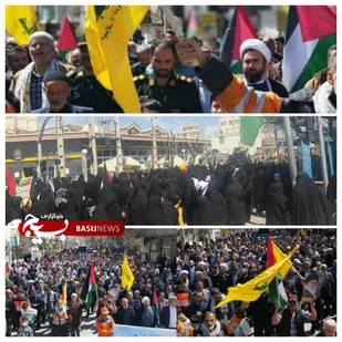 شکوه حضور شهروندان روزه دار فیروزکوهی در راهپیمایی روز قدس ۱۴۰۳