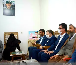 دیدار مشاور رئیس جمهور با خانواده شهید عبدالله&zwnj;پور در شوط