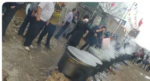 برگزاری جشن و برپایی ۲۰دیگ بزرگ آش در روستای اسلام آباد پیشوا