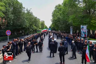 عزاداری خیابانی مردم تبریز در روز تاسوعا