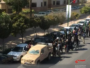 کاروان عزاداری بسیجیان پایگاه شهدای چهارسوق
