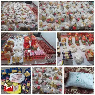 تهیه و توزیع بسته های کمک معیشتی توسط پایگاه خواهران کوثر آبادان