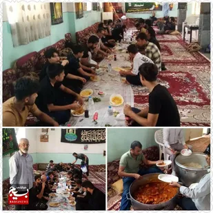 خدمات رسانی موکب قمربنی هاشم (ع) روستای ذلقی هندیجان به زائران