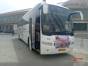 ورود کاروان راهیان نور بوشهر در هندیجان