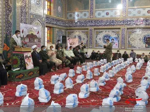 رزمایش کمک مومنانه در جلفا در آستانه 28 صفر