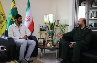محمد انصاری با رئیس سازمان ورزش بسیج دیدار کرد