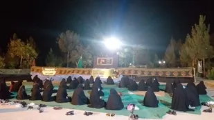 برگزاری مراسم عزاداری حسینی خواهران بسیجی در شاهرود
