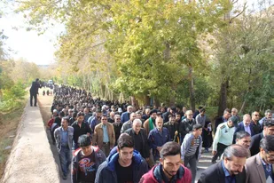 پیاده روی جاماندگان اربعین حسینی در شاهرود