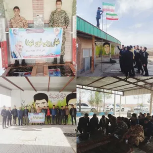 غبارروبی و عطر افشانی قبور مطهر شهدای شهرستان زرند برگزارگردید