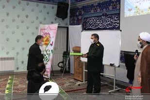مراسم ولادت حضرت زینب (س) و تقدیر از مسئول بهداری ناحیه مالک اشنر مشهد