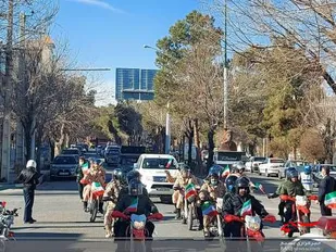 برگزاری رژه موتوری در سرخه