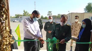 گشایش نمایشگاه خاک از جنس آسمان به مناسبت هفته بسیج درمیناب