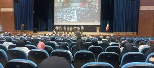 مراسم تجلیل از رزمندگان دفاع مقدس و پانزده نفر از هنرمندان بسیج هنرمندان شهرستان سلاوجبلاغ