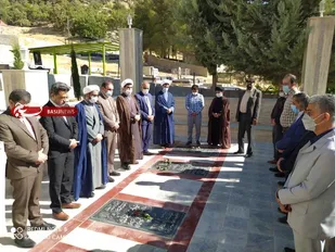 برگزاری آئین غبارروبی گلزار شهدای بقعه متبرکه امامزاده حسن( ع) یاسوج