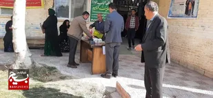برپایی ایستگاه صلواتی در درمانگاه صادقیه لردگان