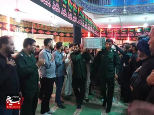 مراسم سوگواری احلی من العسل با حضور شهید گمنام در شادگان