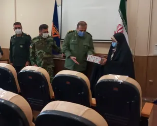 تجلیل از ارکان گردان کوثر با حضور فرماندهی سپاه ناحیه شاهرود+ تصاویر