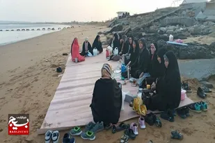 اردوی فرهنگی تربیتی آموزشی یک روزه خواهران بسیجی در اسکله بندر کنارک