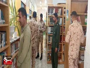 بازدید کارکنان سپاه تنگستان از کتابخانه عمومی شهر اهرم
